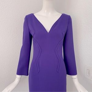 antonio berardi purple shealth dress